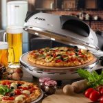 پيتزا پز با صفحه چوبی سرو۱۲۰۰ وات سفيد 0918 - تصویر 4